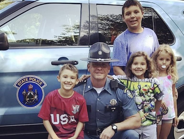 ME Trooper Visits Murder Victim’s Children He Helped Rescue