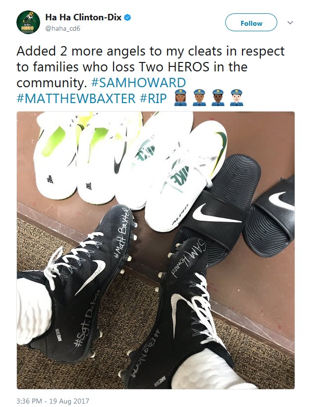 NFL Player Remembers Fallen FL Officers During Game