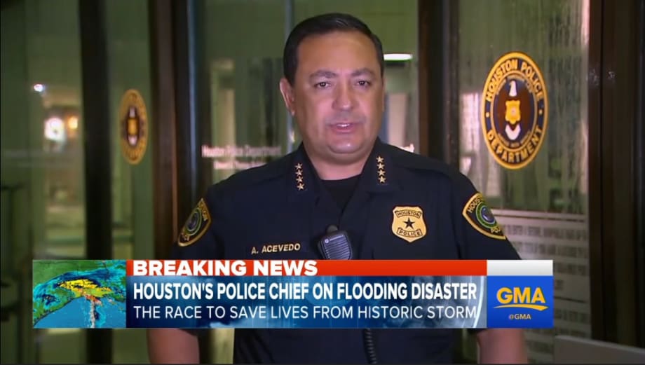 Video: Houston Police Focus on Saving Lives, Battling Looters Amid Rising Flood Waters