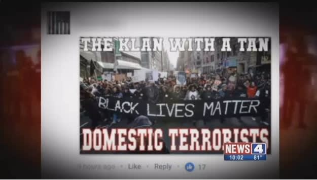 Video: St. Louis Officer Accused of Posting Meme Calling BLM 'Domestic Terrorists'