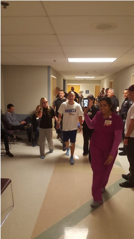 CA Officer Walks Days After Being Shot in the Head In Las Vegas Concert Shooting