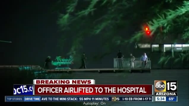 Video: AZ Officer, K-9 Injured in Shooting; Suspect Dead