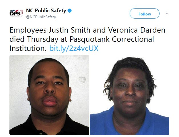 Video: 2 NC Prison Employees Killed in Inmate Escape Attempt
