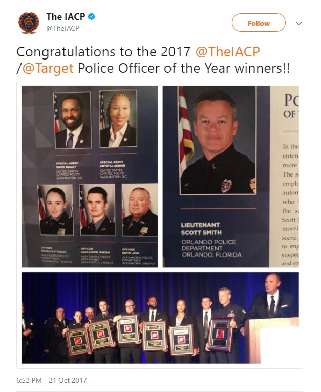 Capitol Police, Alexandria Officers Awarded 'Officer of the Year' Honors