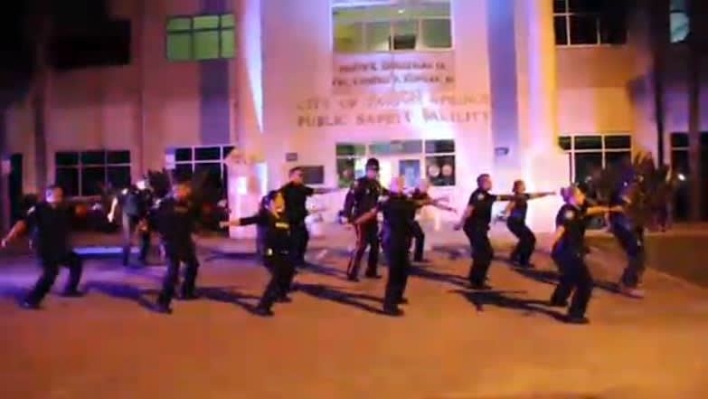 Video: FL Officers Dance to Thriller for Kids With Allergies