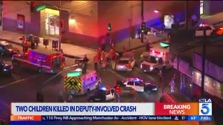 Video: Los Angeles County Sheriff's SUV Involved in Fatal Crash