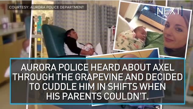 Video: CO Cops Form "Cuddle Watch" for Premature Baby of Fellow Officer