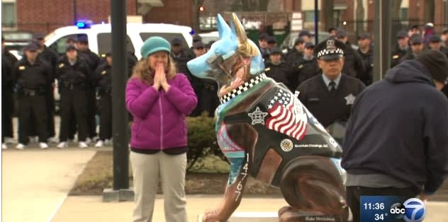 Video: Memorial to Fallen Officer Unveiled at Chicago Police Academy