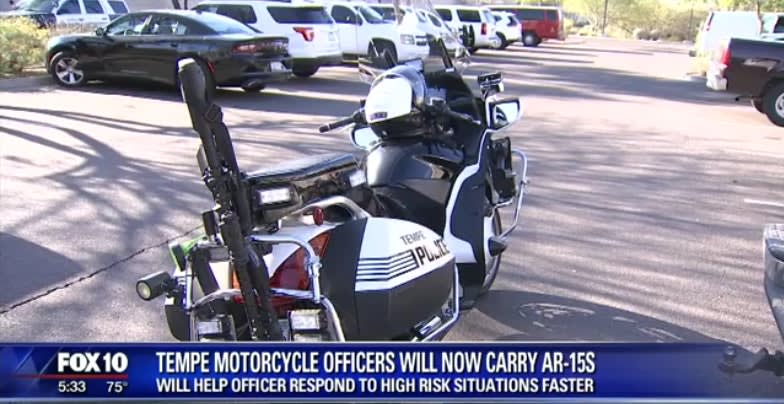 Video: Arizona Department Equips 8 Motorcycles With AR-15s