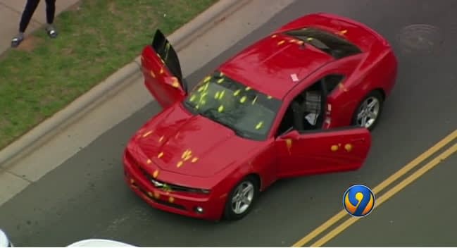 Video: Paintball Shootout Between Vehicles Leads to Pursuit in NC