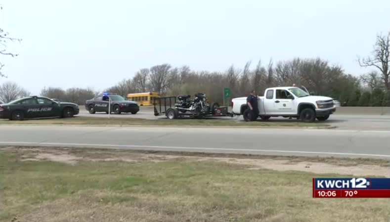 Video: Kansas Motor Officer Seriously Injured in Crash