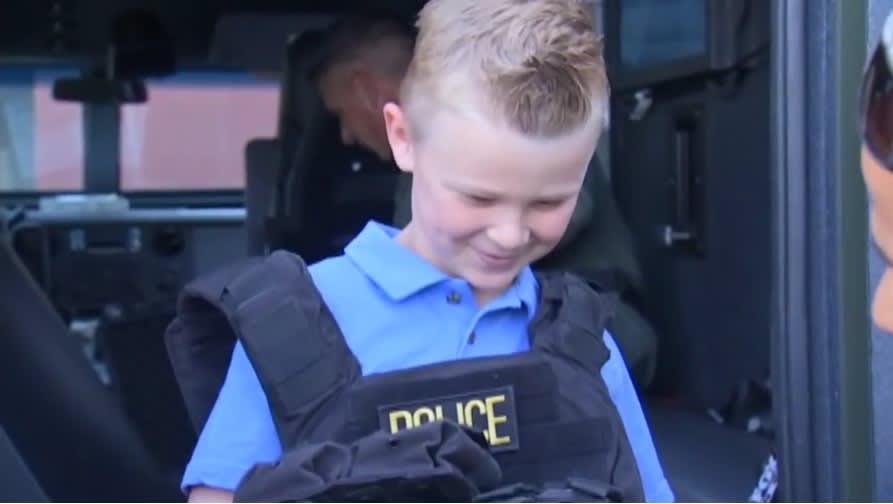 Video: Nevada Boy Raises Money for Fallen Officers, Gets Station Tour