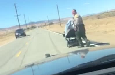 Video: California Deputy Pushes Wheelchair Home for Stranded Woman