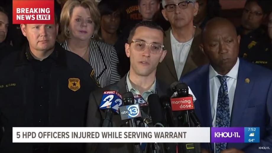 Video: Houston Police Union President Issues Stern Statement Following Shooting