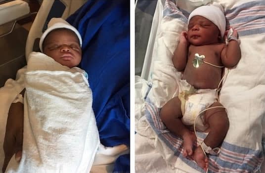 Police Force Way Into NJ Apartment to Help Mom, Newborn Baby