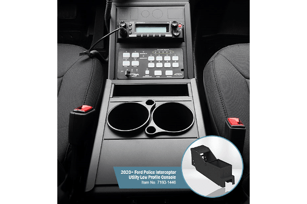 Gamber-Johnson Low-Profile Console for 2020 Ford Police Interceptor Utility[|CREDIT|]Photo: Gamber-Johnson