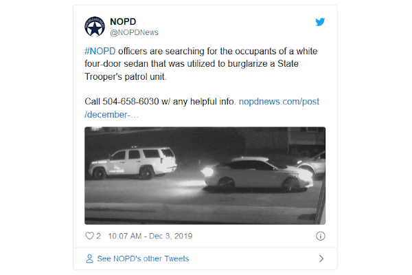 Suspects Smash Patrol Vehicle Window and Steal Patrol Rifle