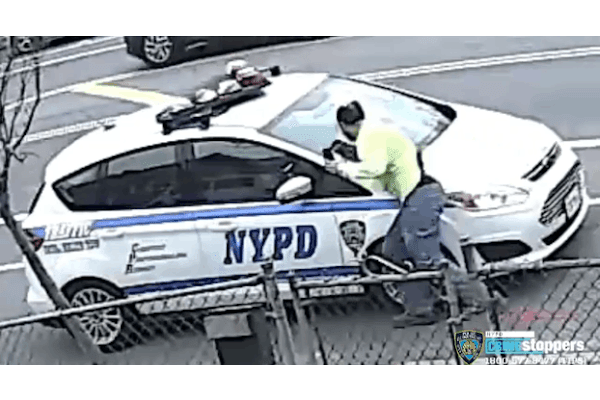 Video: Man Attacks Unoccupied NYPD Squad Car