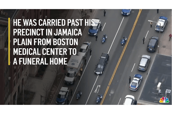 Boston Police Hold Procession for Officer Who Died of COVID-19