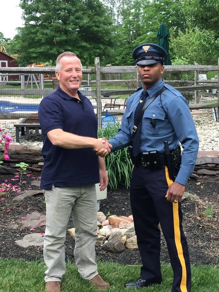 New Jersey Trooper Stops Retired Officer Who Delivered Him 27 Years Ago