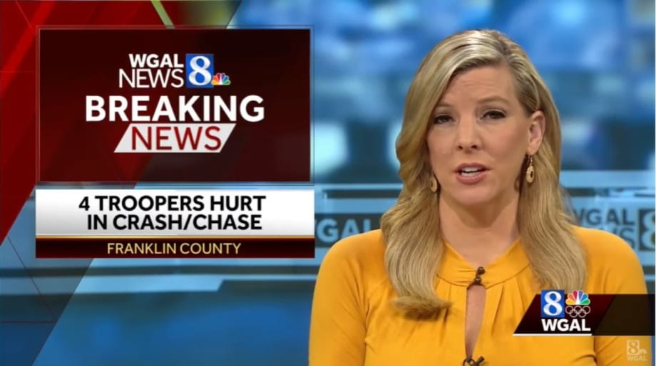 4 PA State Troopers Injured During Pursuit