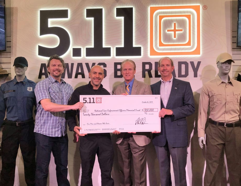 5.11 Donates $20,000 to National Law Enforcement Officers Memorial Fund