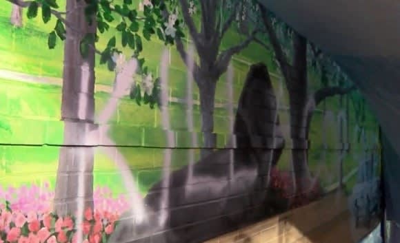 Video: North Carolina Police Station Mural Tagged with "Kill a Cop" Graffiti