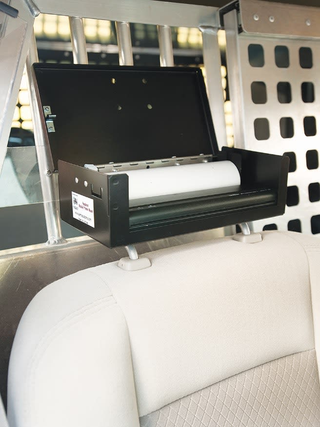Vehicle Headrest Printer Mounts