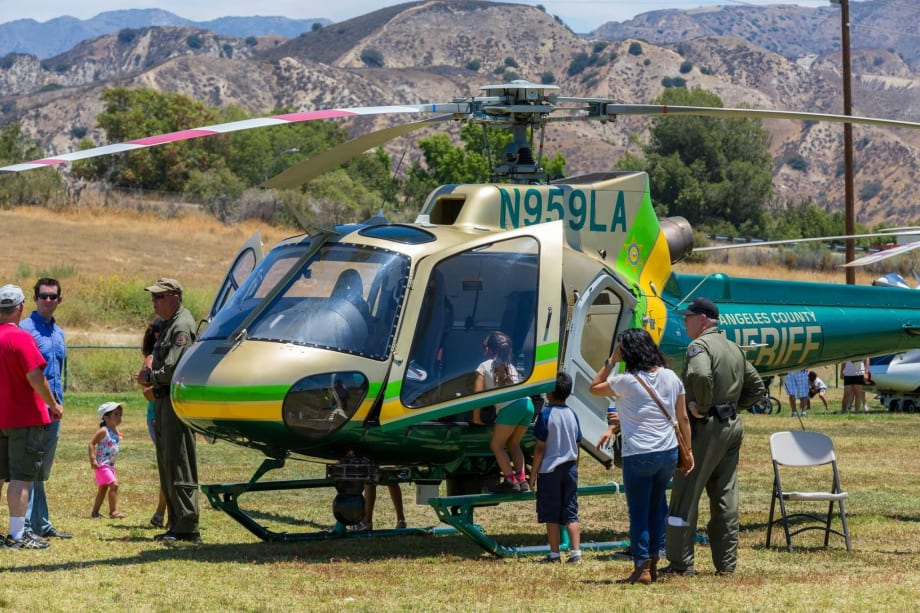 California Police Departments Display Helicopters at American Heroes Air Show