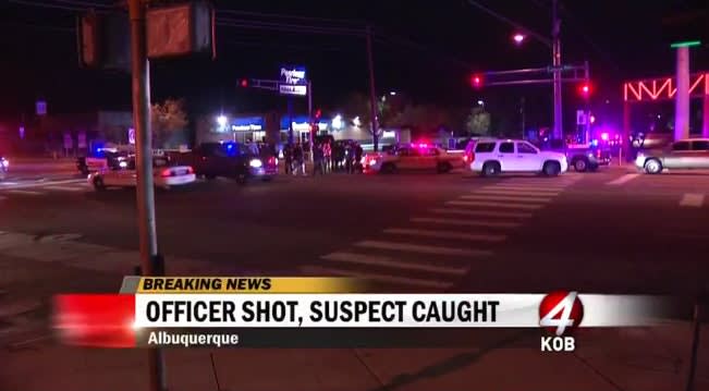 Video: Albuquerque Officer Critically Wounded in Traffic Stop Shooting, Suspect in Custody