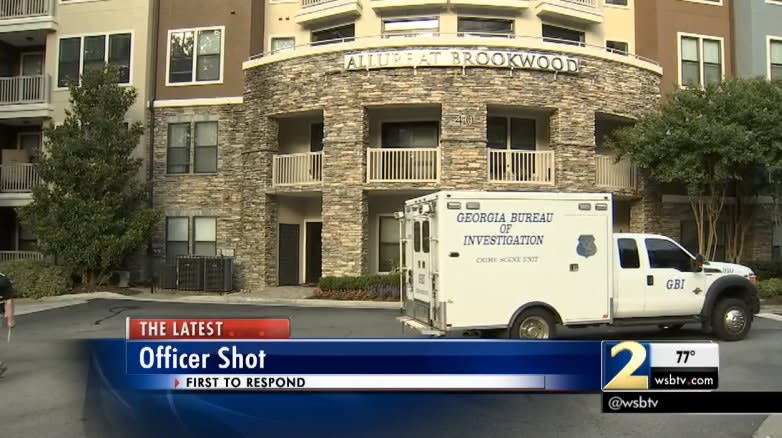 Video: Atlanta Officer Shot, Saved by Vest Responding to Apartment Break-In