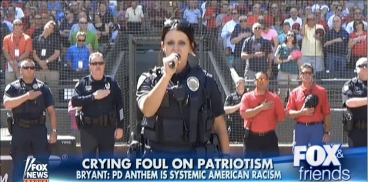 Video: ESPN Columnist Slams Practice of Having Police Sing National Anthem at Sporting Events