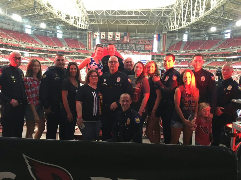 Arizona Cardinals Honor Slain Phoenix Officer David Glasser