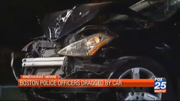 Video: 2 Boston Officers Hospitalized After Being Dragged by SUV
