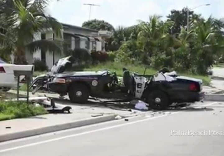 Three Fla. Cops Pried from Cruiser Wreck