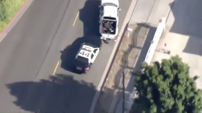 Video: Wild CA Vehicle Pursuit Ends in Foot Chase, Takedown of Suspect
