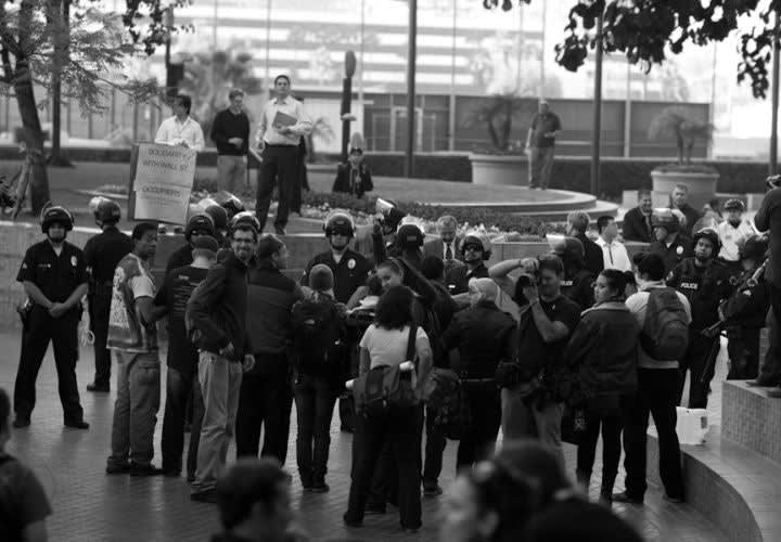 L.A. Under Tac Alert, Occupiers Seek Court Order to Stay