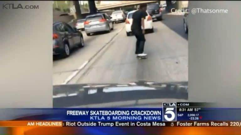 Video: Footage of Skateboarding on California Freeways Sparks Investigation