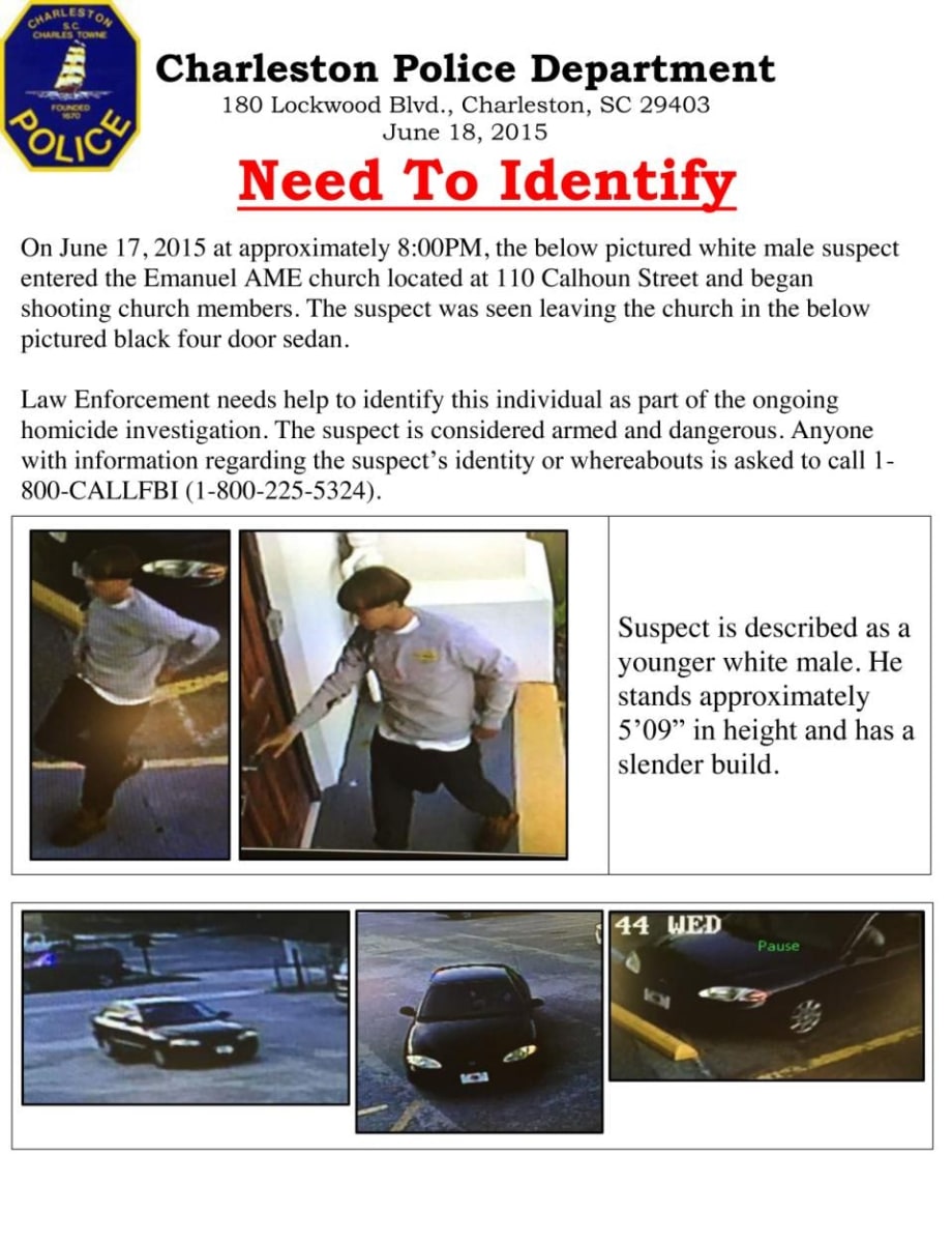 Suspect Who Killed 9 in Charleston Church in Custody