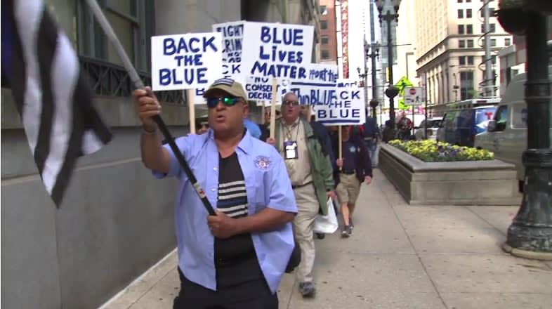 Video: Chicago FOP Protests Suspension of Officer Over Justified Shooting
