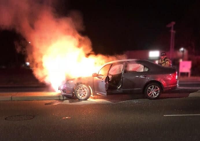 California Officers Hailed as Heroes for Pulling Unconscious Man from Burning Car
