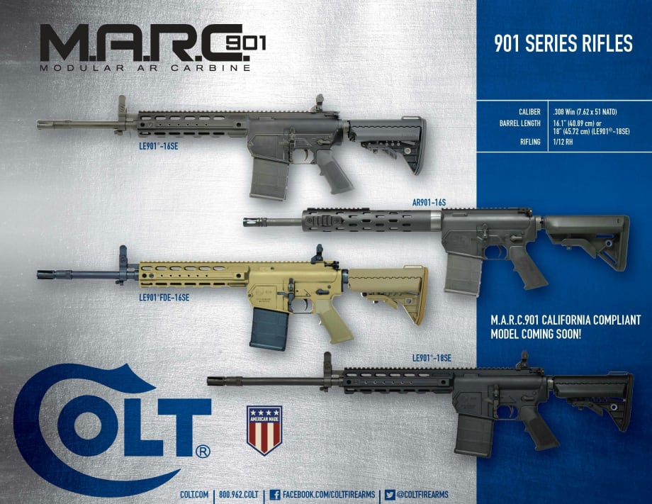 Colt M.A.R.C. 901 Family is Born with Introduction of New Models and Family Name