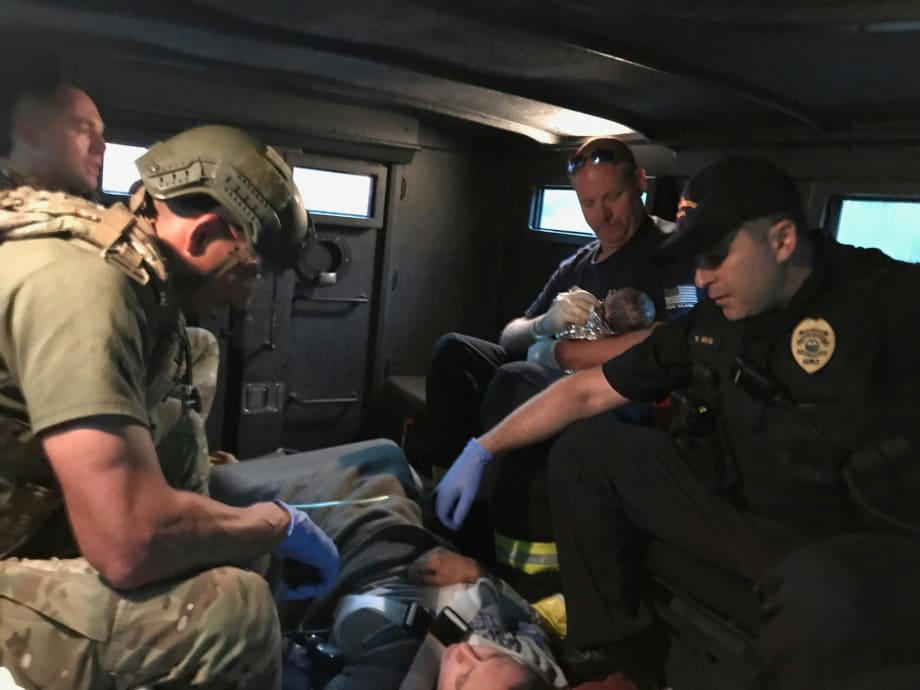 FL Police and Fire Crews Help Deliver Baby During Hurricane Irma