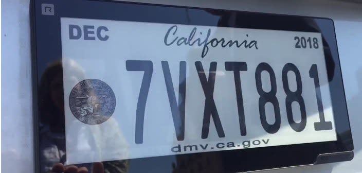 Video: California Testing Digital License Plates