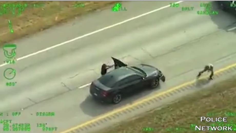Helicopter Video Captures Gunfight Between Texas Trooper and Suspect