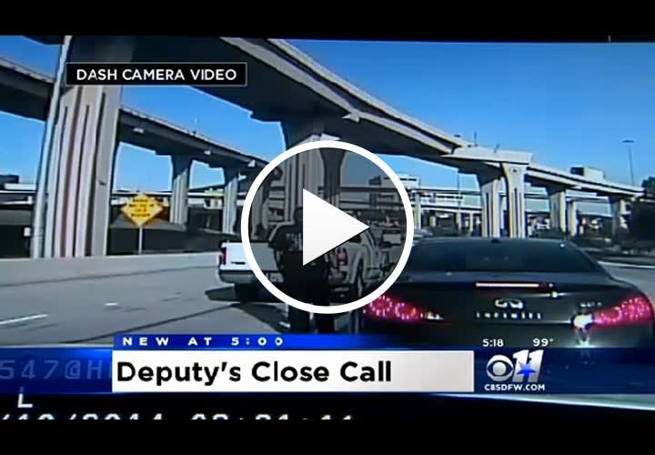 Video: Texas Deputy's Near Miss Caught on Dash Cam
