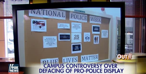 Video: Blue Lives Matter Display Removed by Black Lives Matter at Dartmouth College