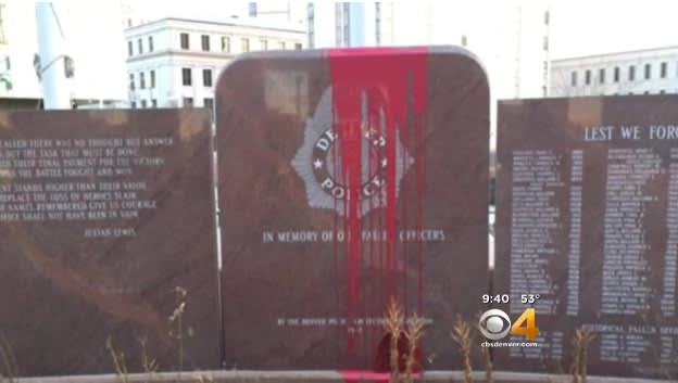 Denver Fallen Officer Memorial Vandalized Over Holiday Weekend