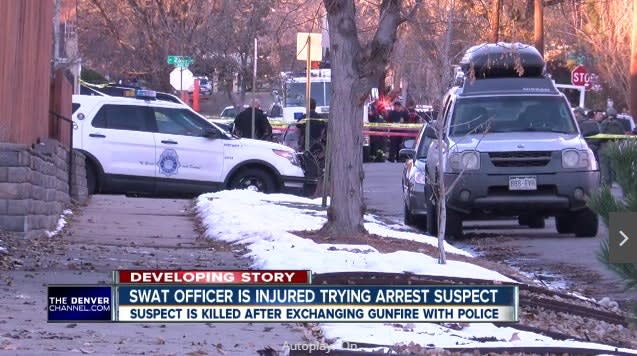 Video: Denver SWAT Officer Wounded, Fugitive Killed in Shootout