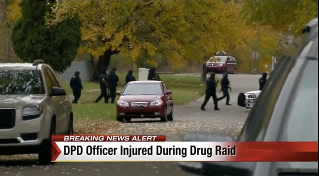 Video: Detroit Officer Wounded During Drug Raid